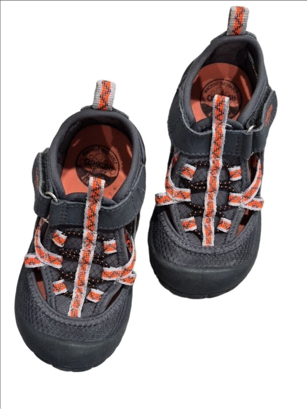 OshKosh B'gosh Gray and Orange Kids Sandals